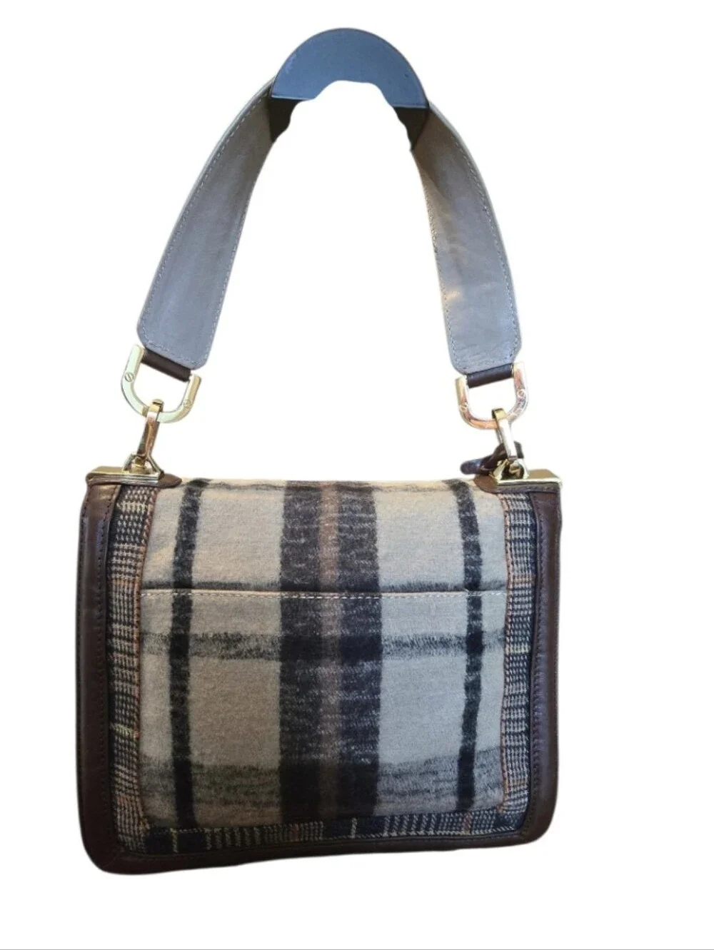 Tory Burch Fall 2011 Plaid Bond Shoulder Bag w/ Dustbag In EUC